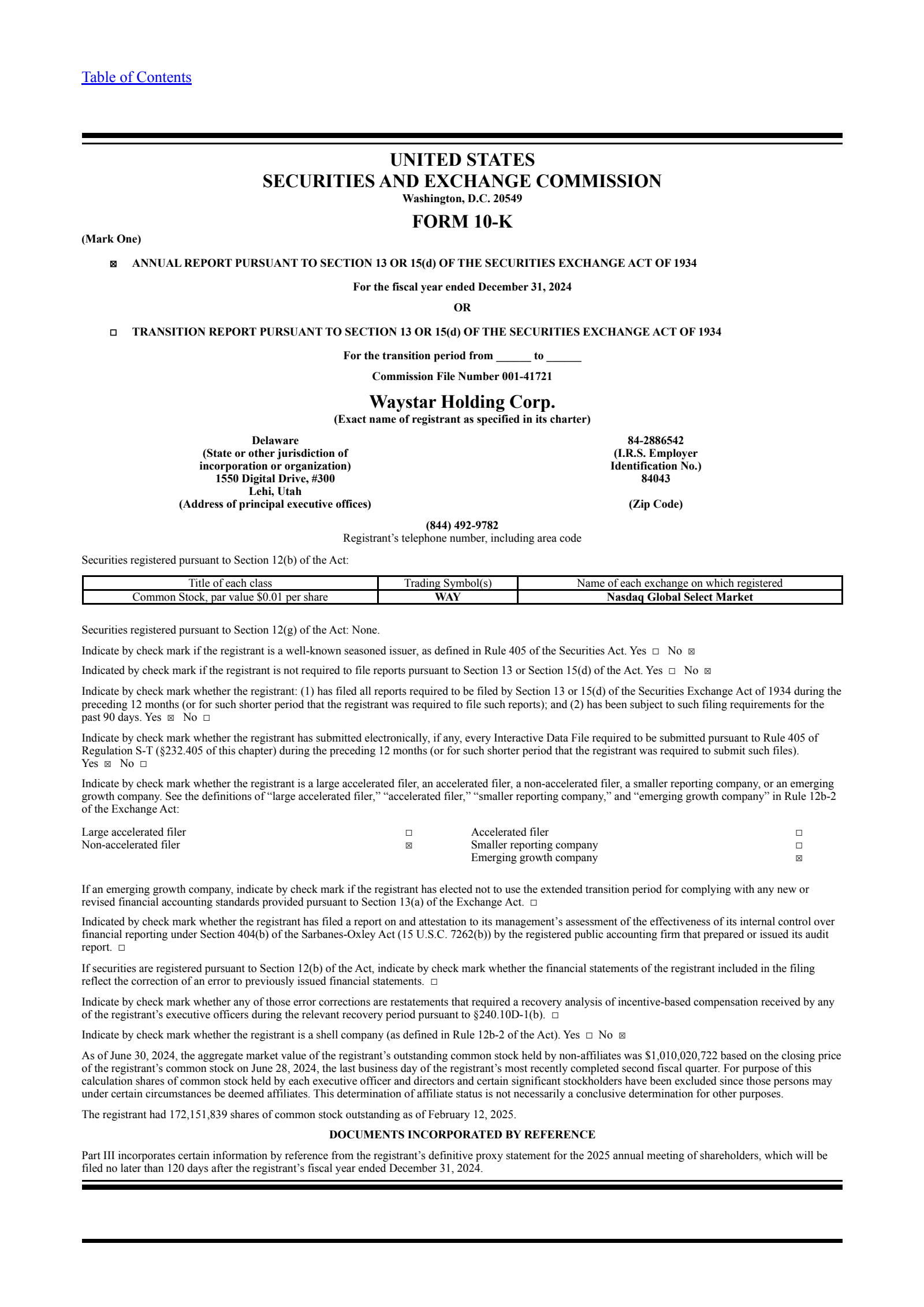 Waystar Reports WAY Q4 2024 Earnings Report on 2/18/2025
