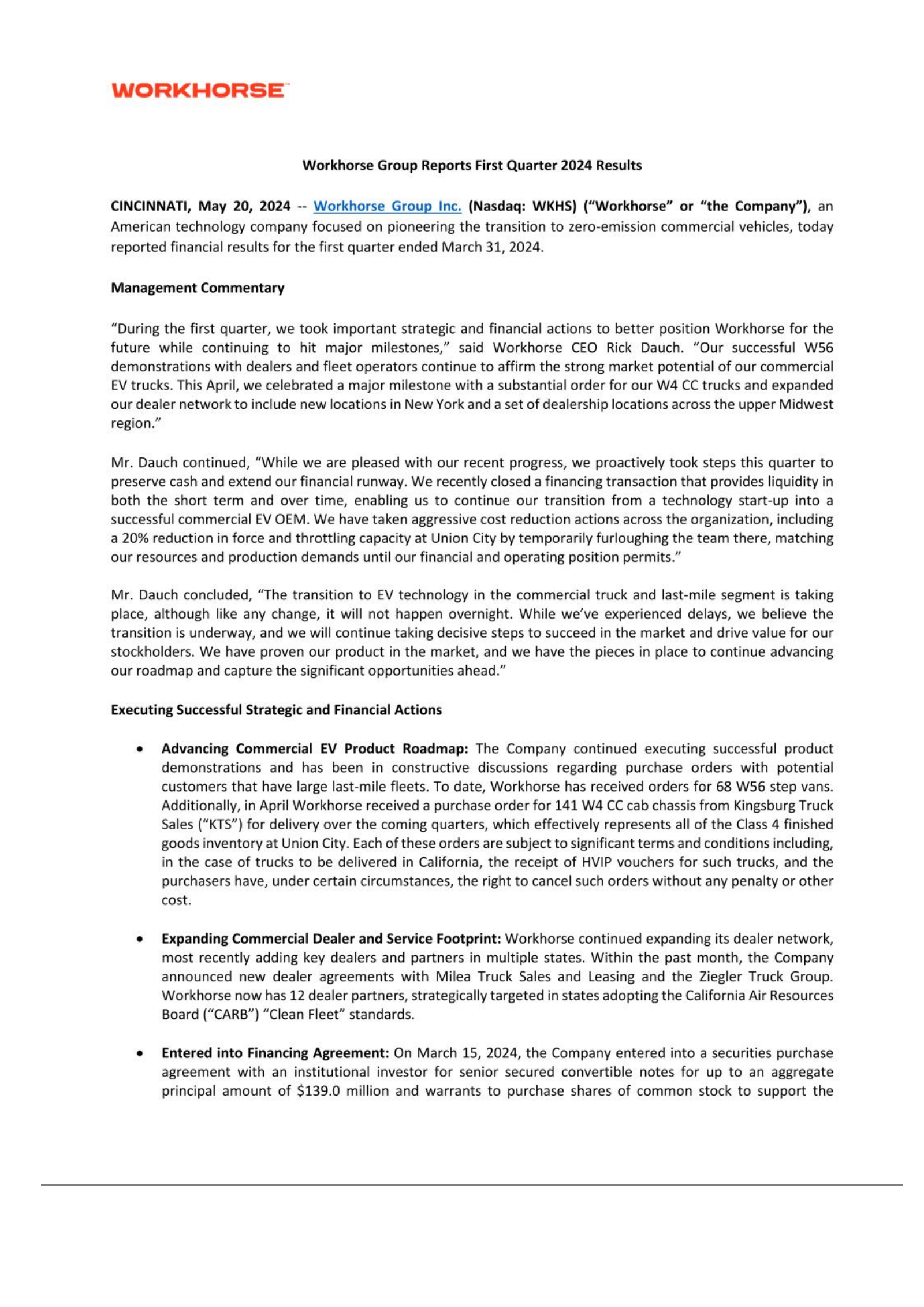 Arista Networks' Q1 2024 Press Release