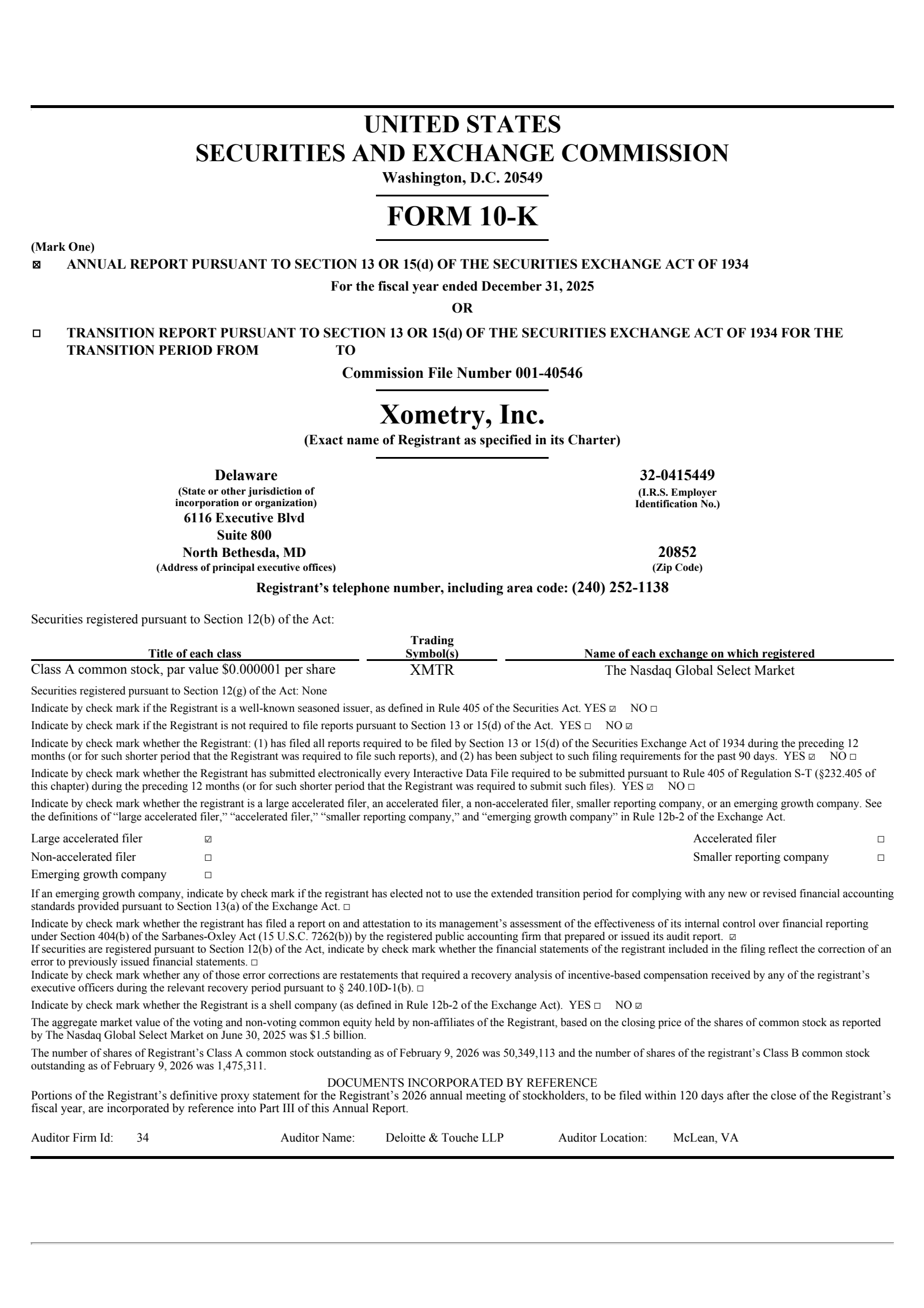 Xometry's Q4 2025 Annual report