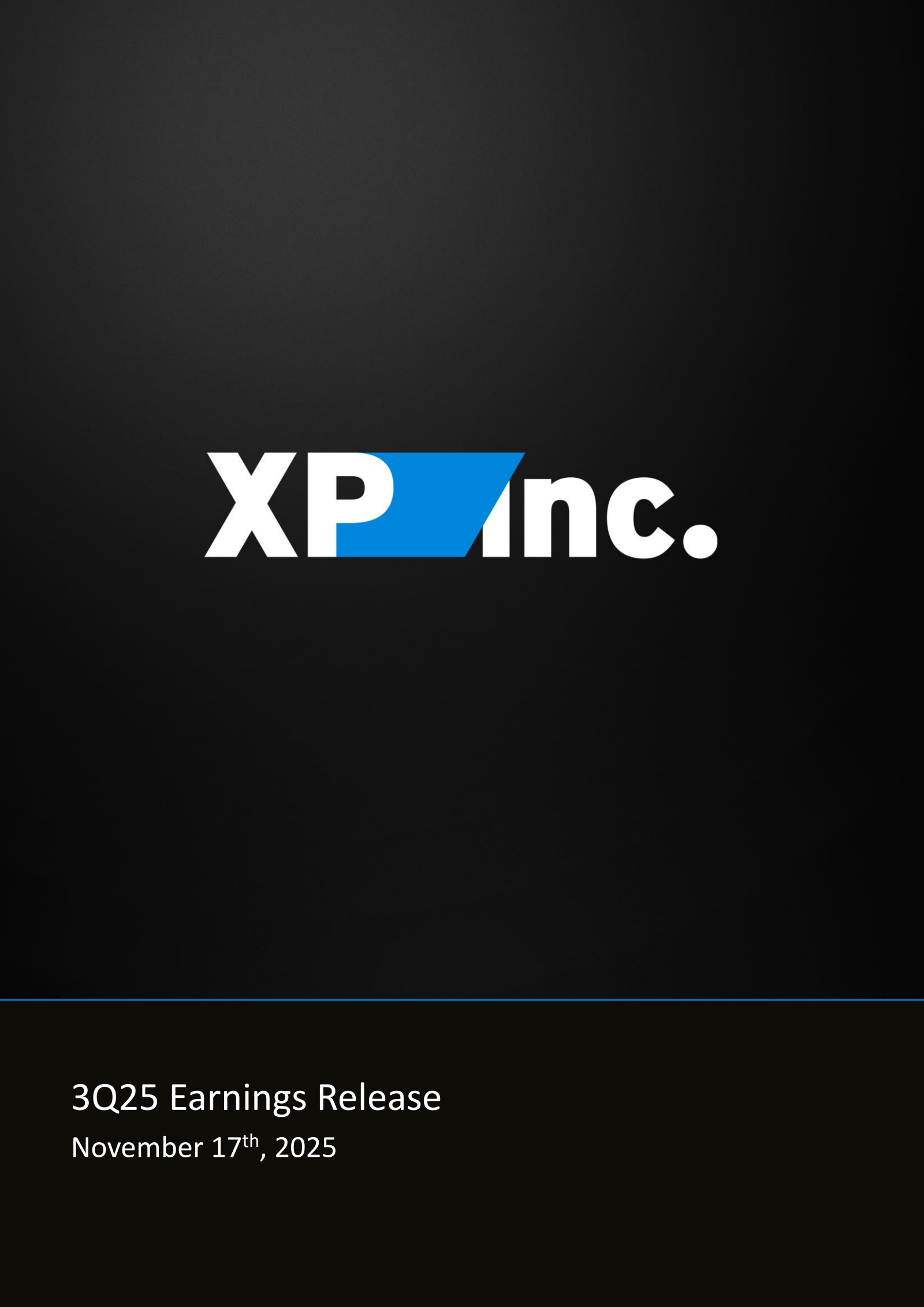 XP Q3 2025 Earnings Report on 11/17/2025