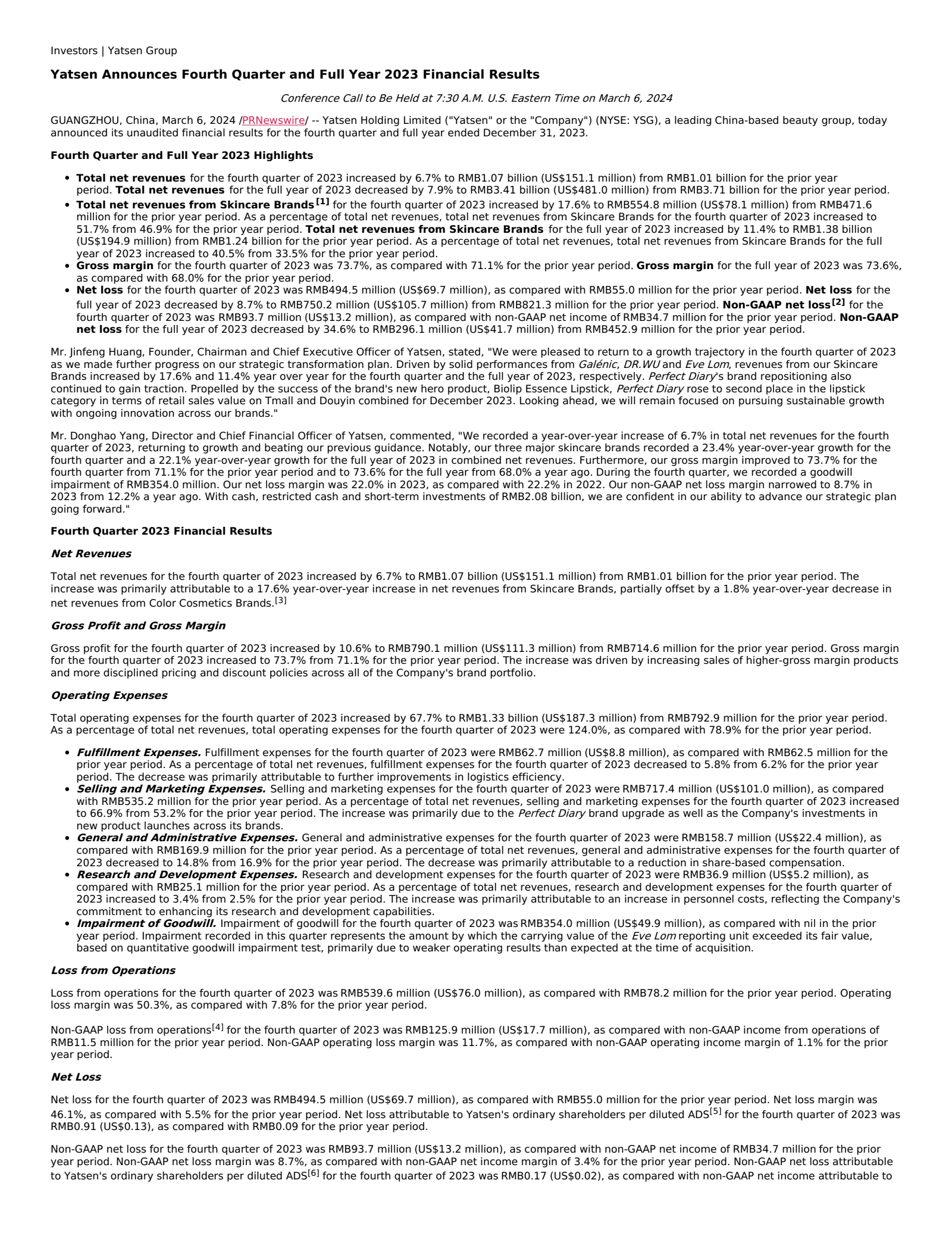 Converge Technology Solutions' Q4 2023 Press Release