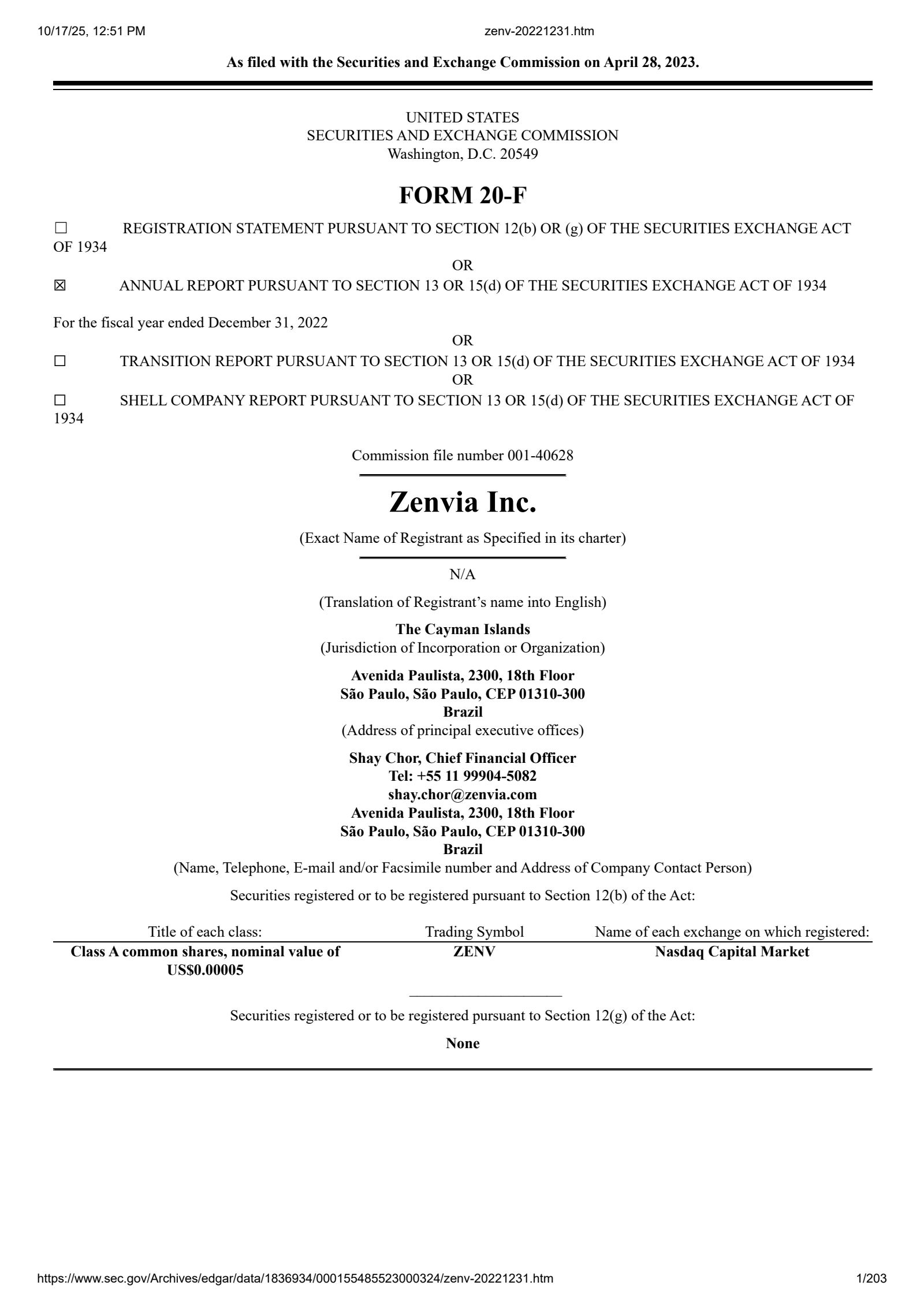 Zenvia's Q4 2022 Annual Report
